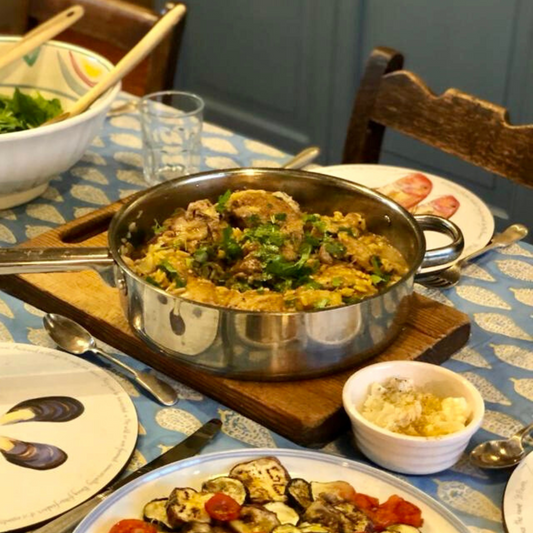 Chicken with Orzo, Lemon and Thyme