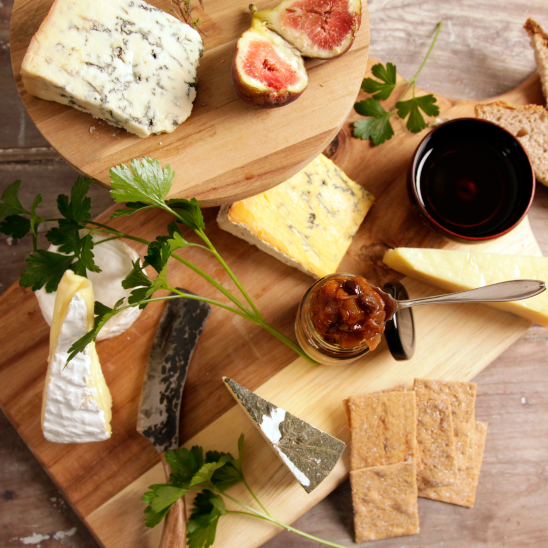 Chutney for Cheese what a pickle jar with crackers and cheese selection and boards